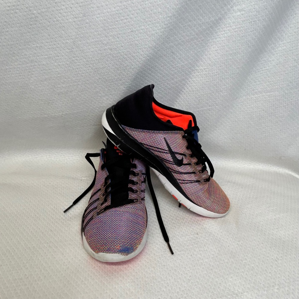 Nike Free TR 6 Womens 6.5 Multicolor Rainbow Knit Training Shoes 833424-006